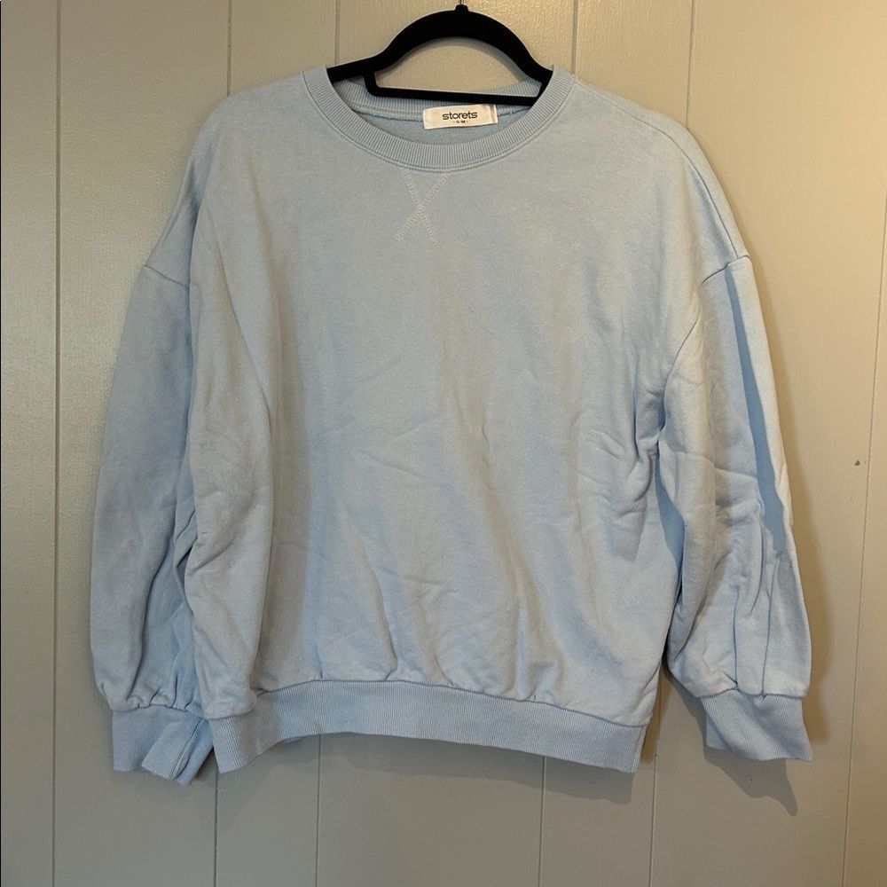 Storets Baby Blue Crew Sweatshirt Size S/M